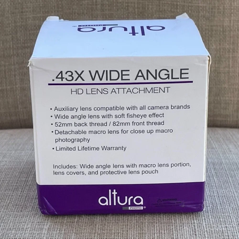 Altura Camera Lens MC HD 0.43X Wide Angle Lens 52mm Compatible with all Brand - Picture 9 of 12